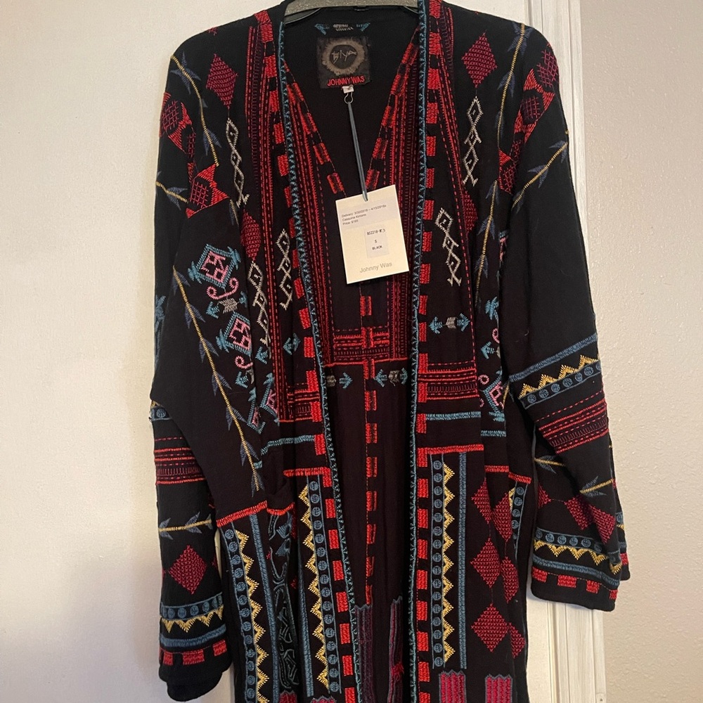 Johnny Was Long Cardigan Sweater